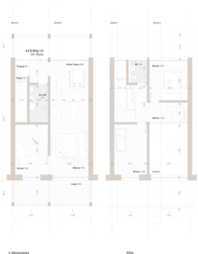 Regelwohnung Maisonette 45 Nord 2